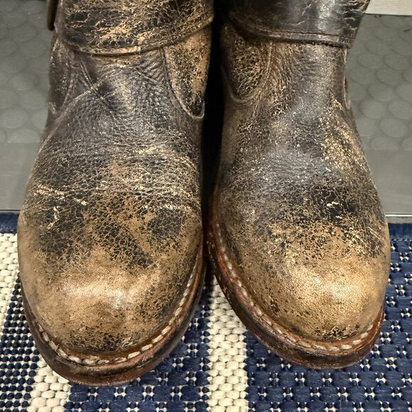 BED STU COBBLER SERIES TANGO WOMEN'S TALL BOOT 7.5 DISTRESSED RUSTIC BROWN NEW - Picture 8 of 16